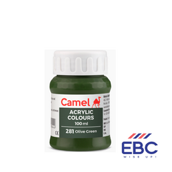 CAMEL ACRYLIC COLOUR MULTI-SURFACE - 281 OLIVE GREEN 100ML